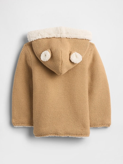 GAP BABY SHERPA - SUÉTER CON GORRO AFELPADO