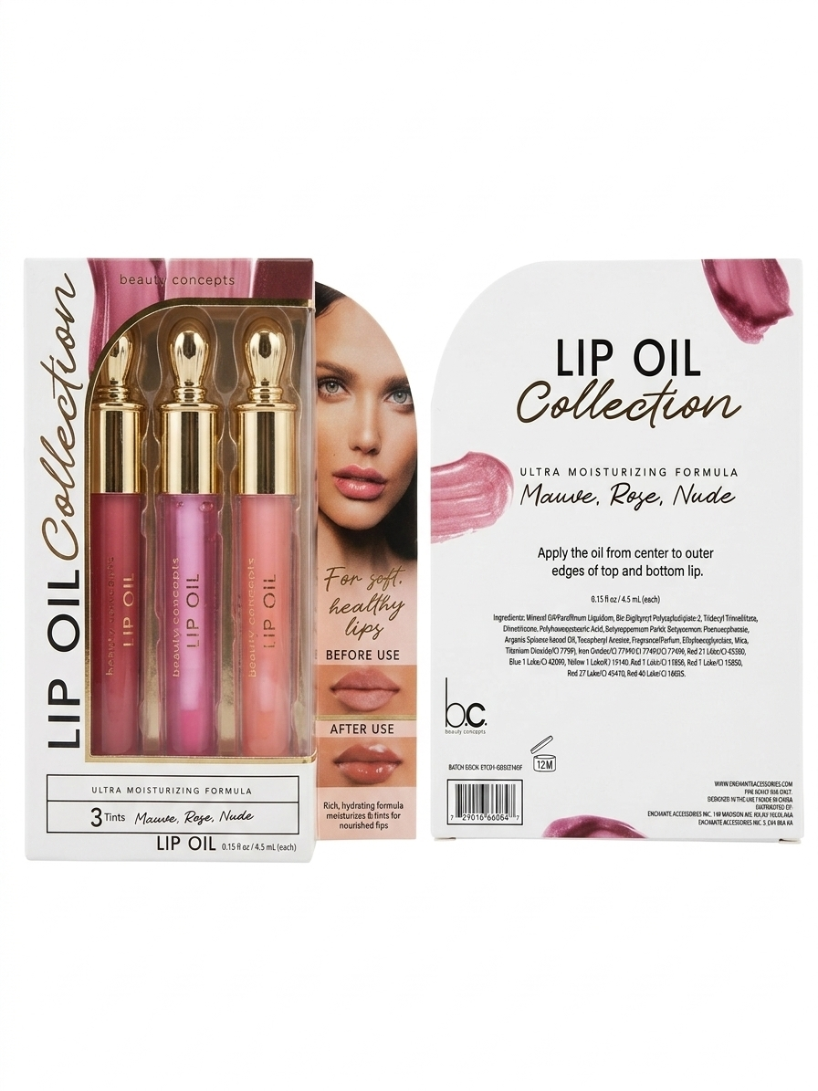 BEAUTY CONCEPTS - LABIALES (3 PIEZAS DE “LIP OILS”