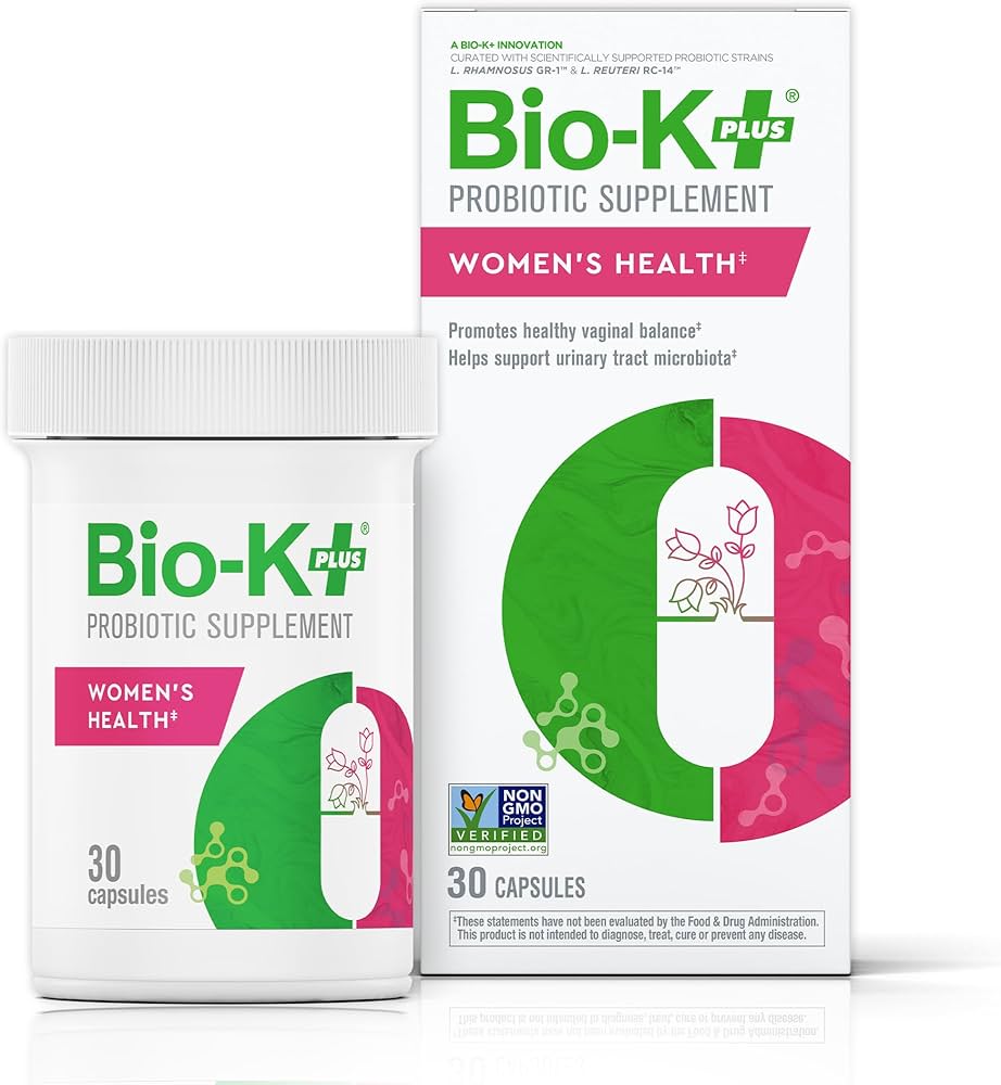 Bio K+ Women’s Health – Probiotic Supplement for Women Supports Vaginal & Urinary Tract Health