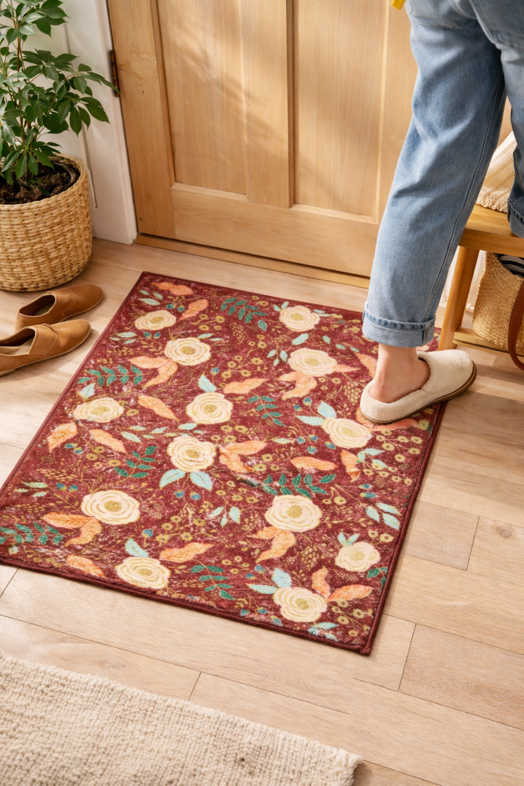 Rifle Paper Co. x Loloi Floral Accent Rug – Cozy Vintage Style