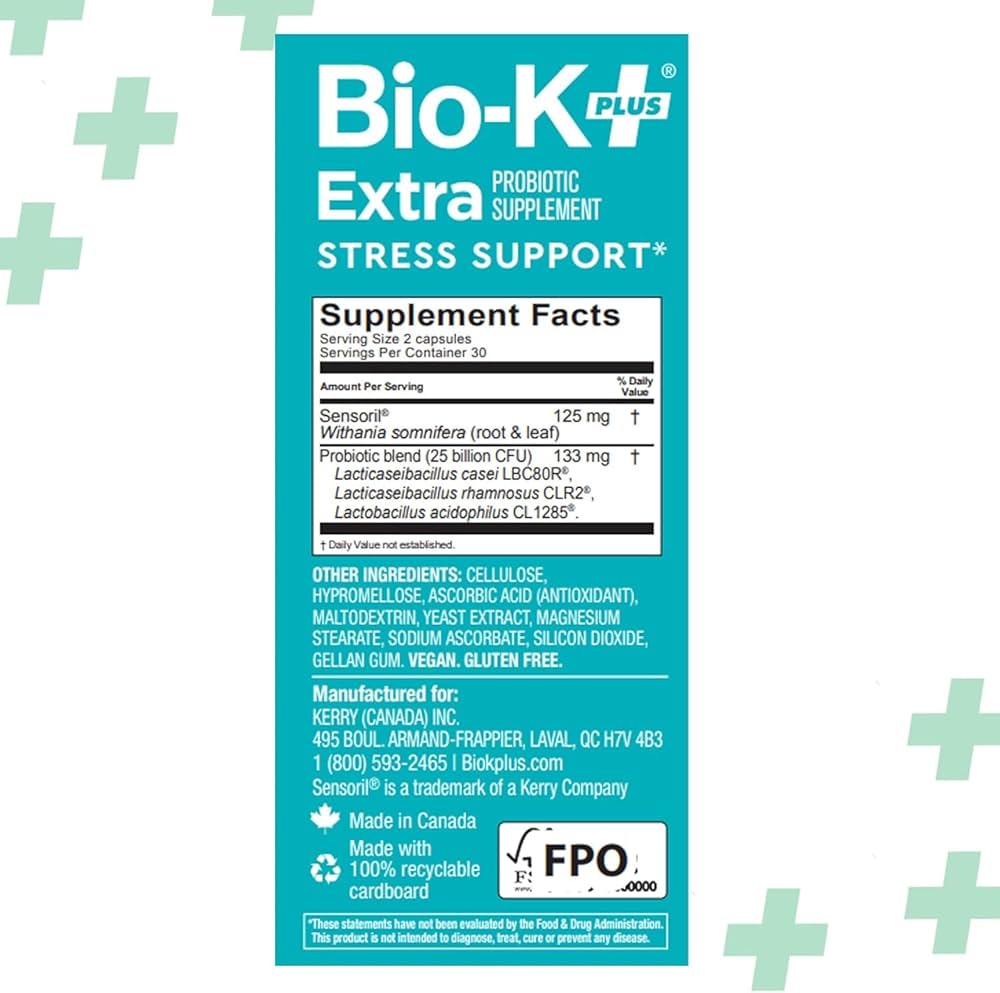 BIO K+ - PROBIÓTICO VEGANO PARA EL SOPORTE DE ESTRÉS SENSORIAL