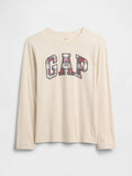GAP KIDS - CAMISETA MANGA LARGA CON LOGO PARA NIÑO