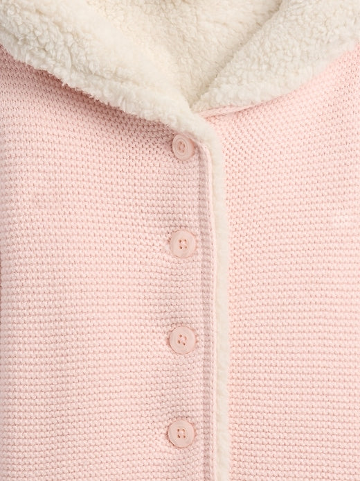 GAP BABY SHERPA - SUÉTER CON GORRO AFELPADO