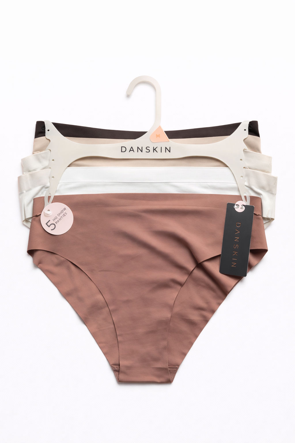 Danskin Seamless Bikini Underwear – 5 Pack (Comfort Fit)