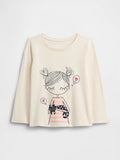 GAP KIDS - PLAYERA CON DISEÑO PARA NIÑA