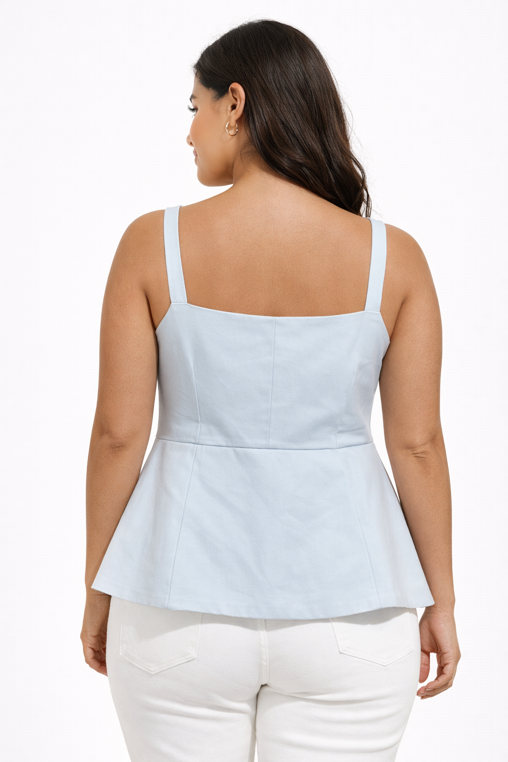 ZARA - TOP AZUL CLARO PARA MUJER
