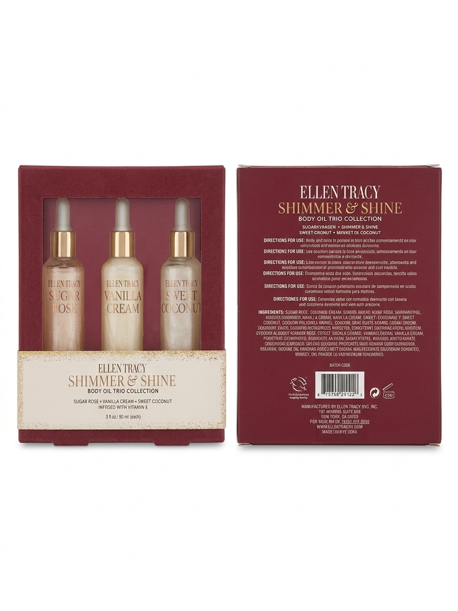 ELLEN TRACY - SET DE 3 ACEITES CORPORALES PARA EL CUERPO