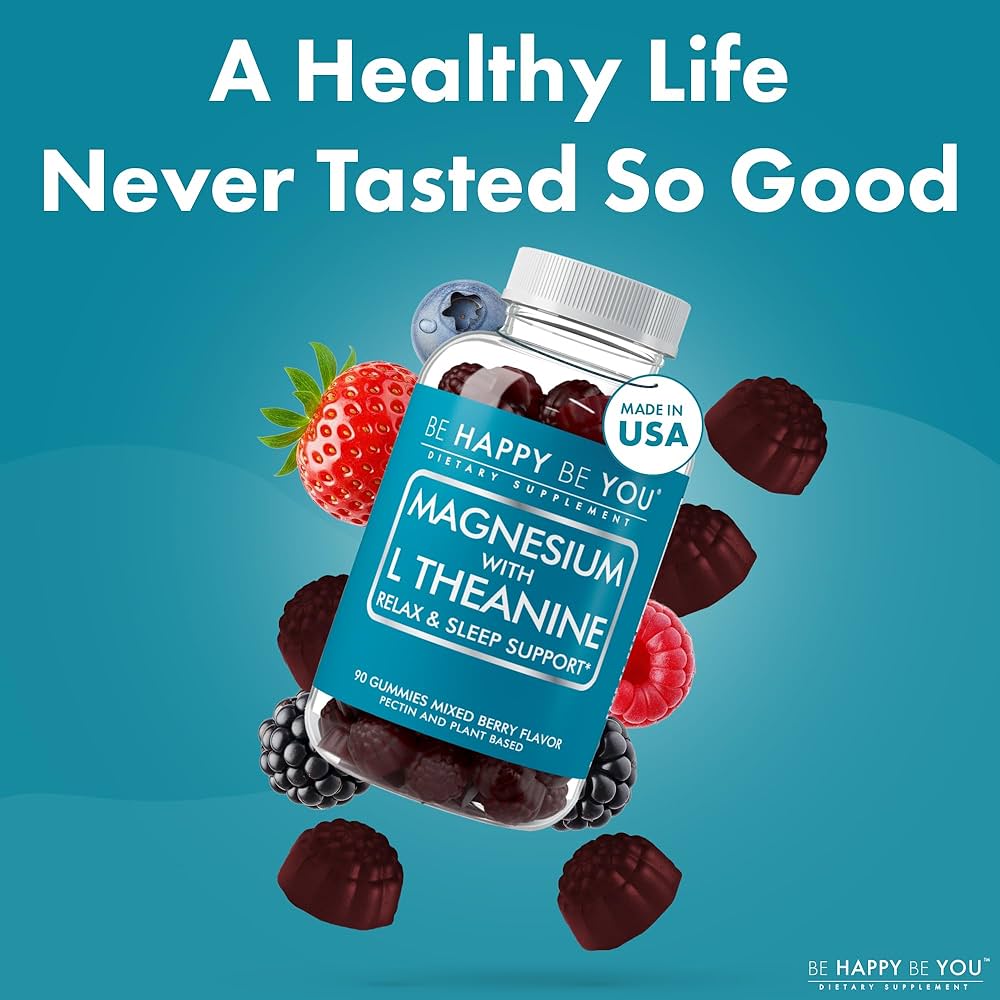 BE HAPPY BE YOU - VITAMINAS EN GOMITAS DE MAGNESIO CON L TEANINA
