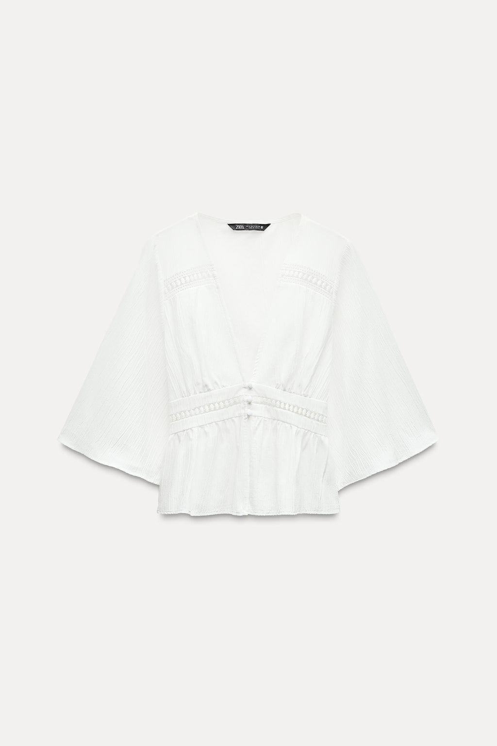ZARA - BLUSA BLANCA PARA MUJER