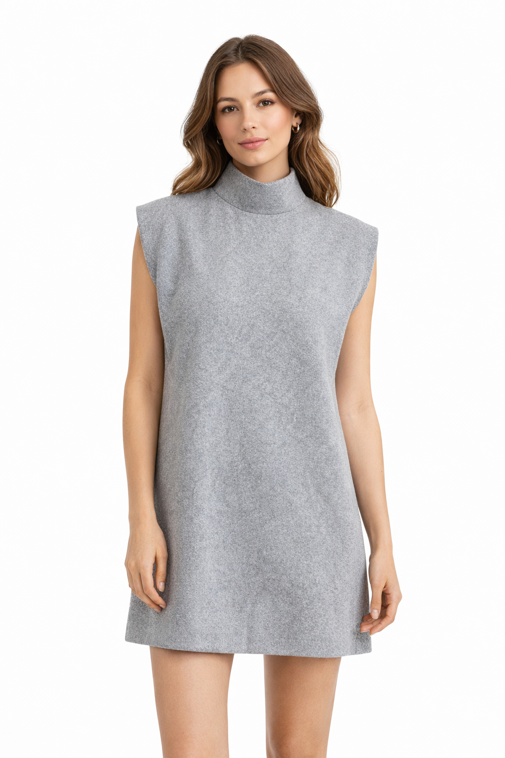 ZARA - VESTIDO GRIS CORTO PARA MUJER