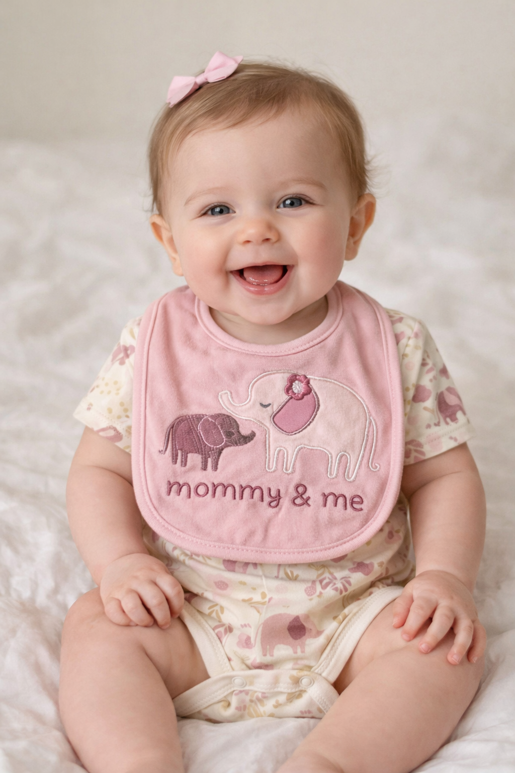 Dreamgro “Mommy & Me” baby gift set - Body and bib