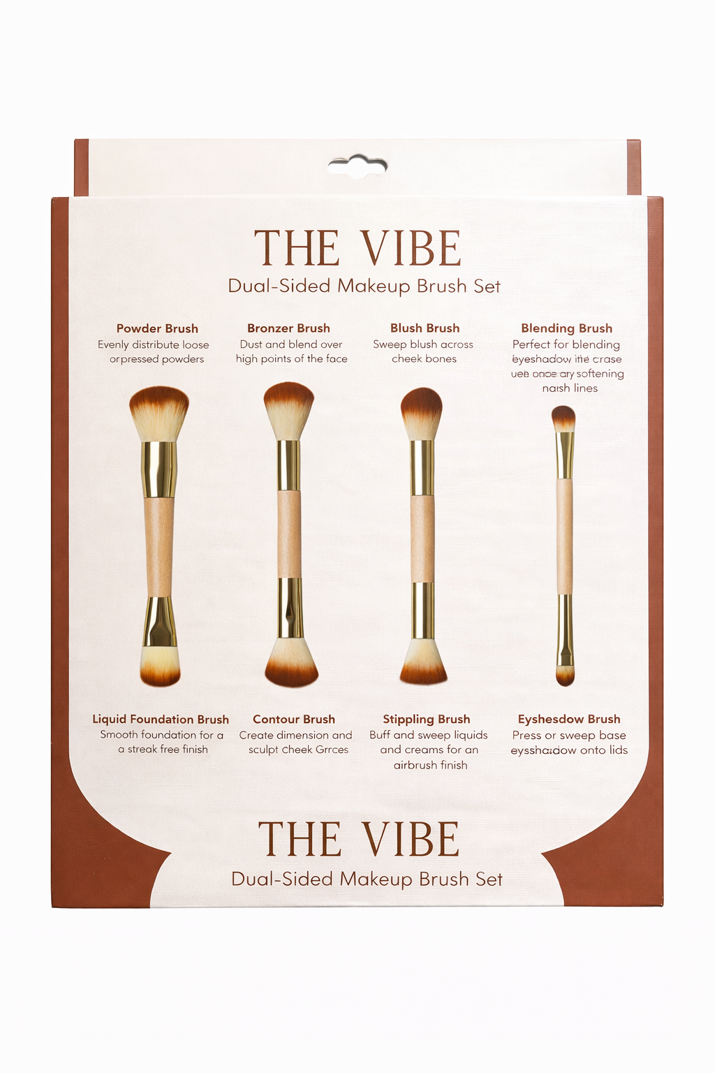 THE VIBE – SET DE 4 BROCHAS DE MAQUILLAJE