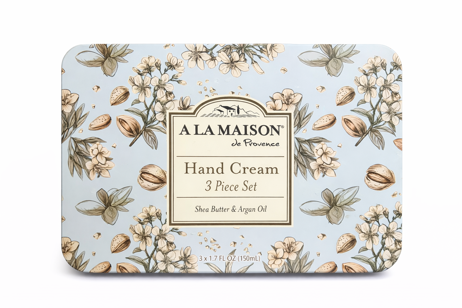 A La Maison de Provence Hand Cream 3-Piece Set — Shea Butter & Argan Oil