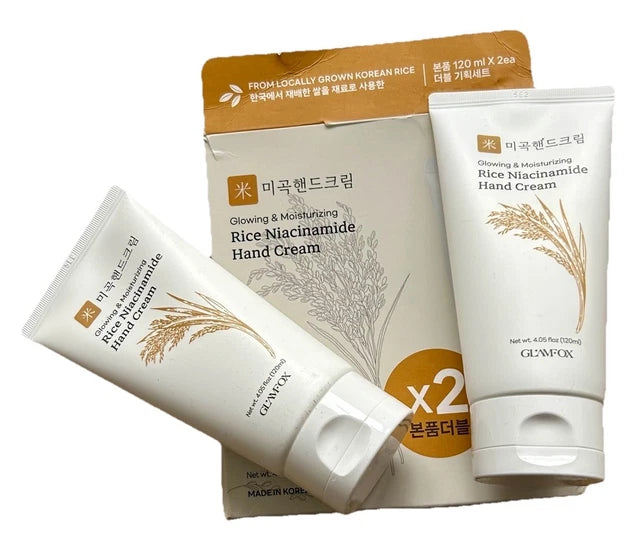 RICE NIACINAMIDE - CREMA DE MANOS (HIDRATACIÓN Y BRILLO)