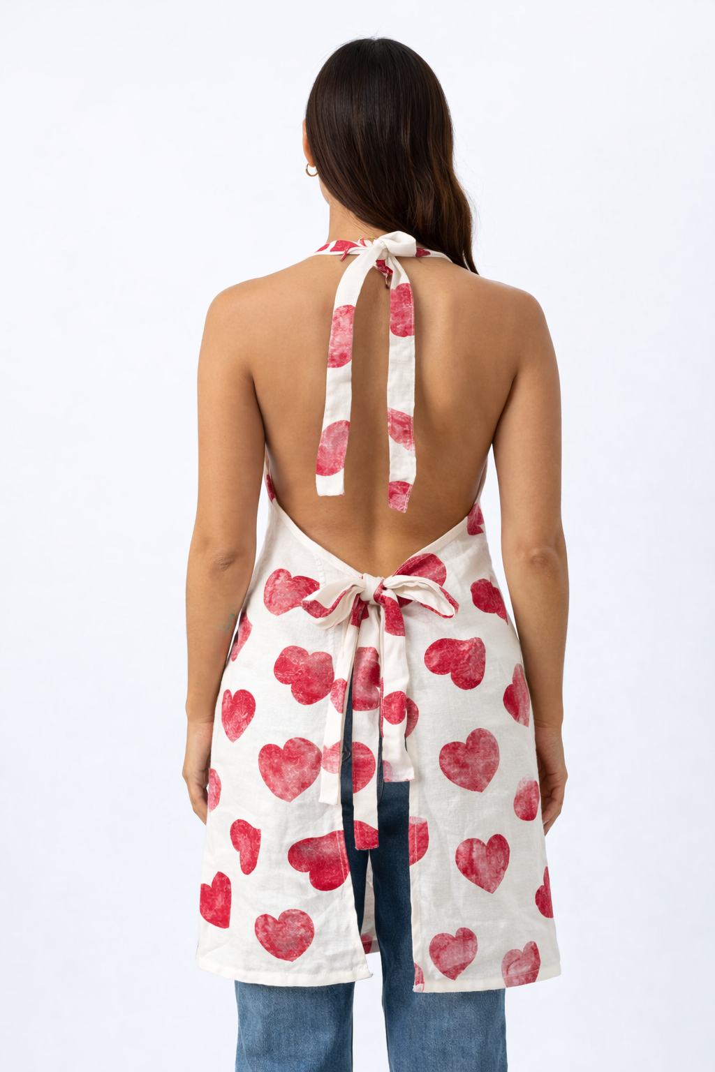 Nicole Miller Heart Print Apron – Chic & Stylish Kitchen Essential