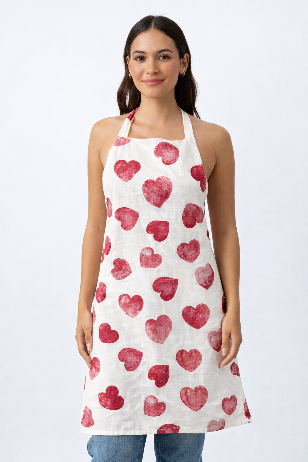 Nicole Miller Heart Print Apron – Chic & Stylish Kitchen Essential