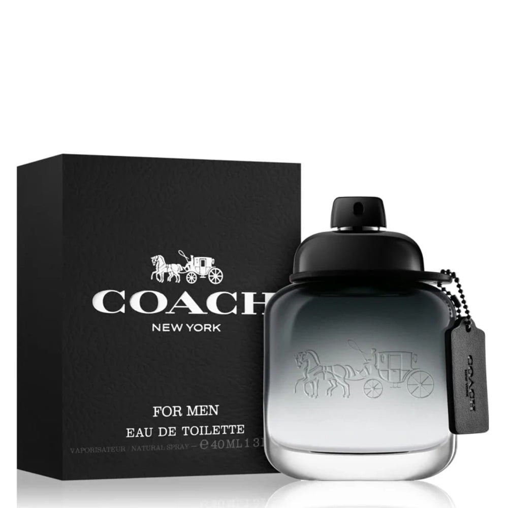 Coach For Men Eau de Toilette – Fresh Woody Aromatic Fragrance, 1.3 oz|40 mL