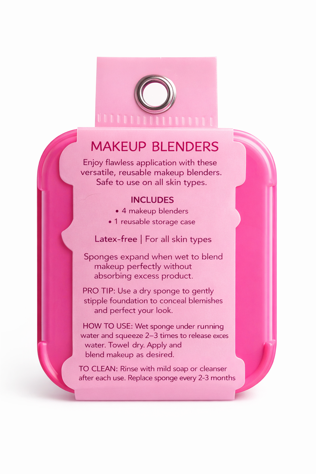 MAKEUP BLENDERS - PAQUETE DE 4 ESPONJAS PARA MAQUILLAJE