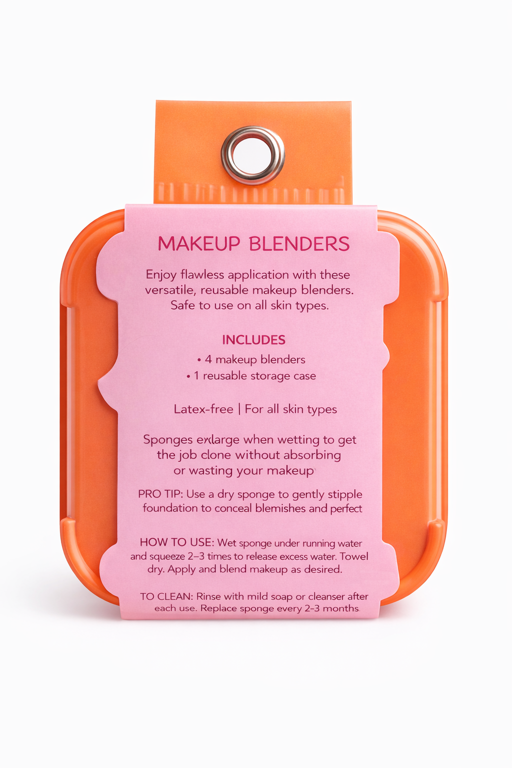 MAKEUP BLENDERS - PAQUETE DE 4 ESPONJAS PARA MAQUILLAJE