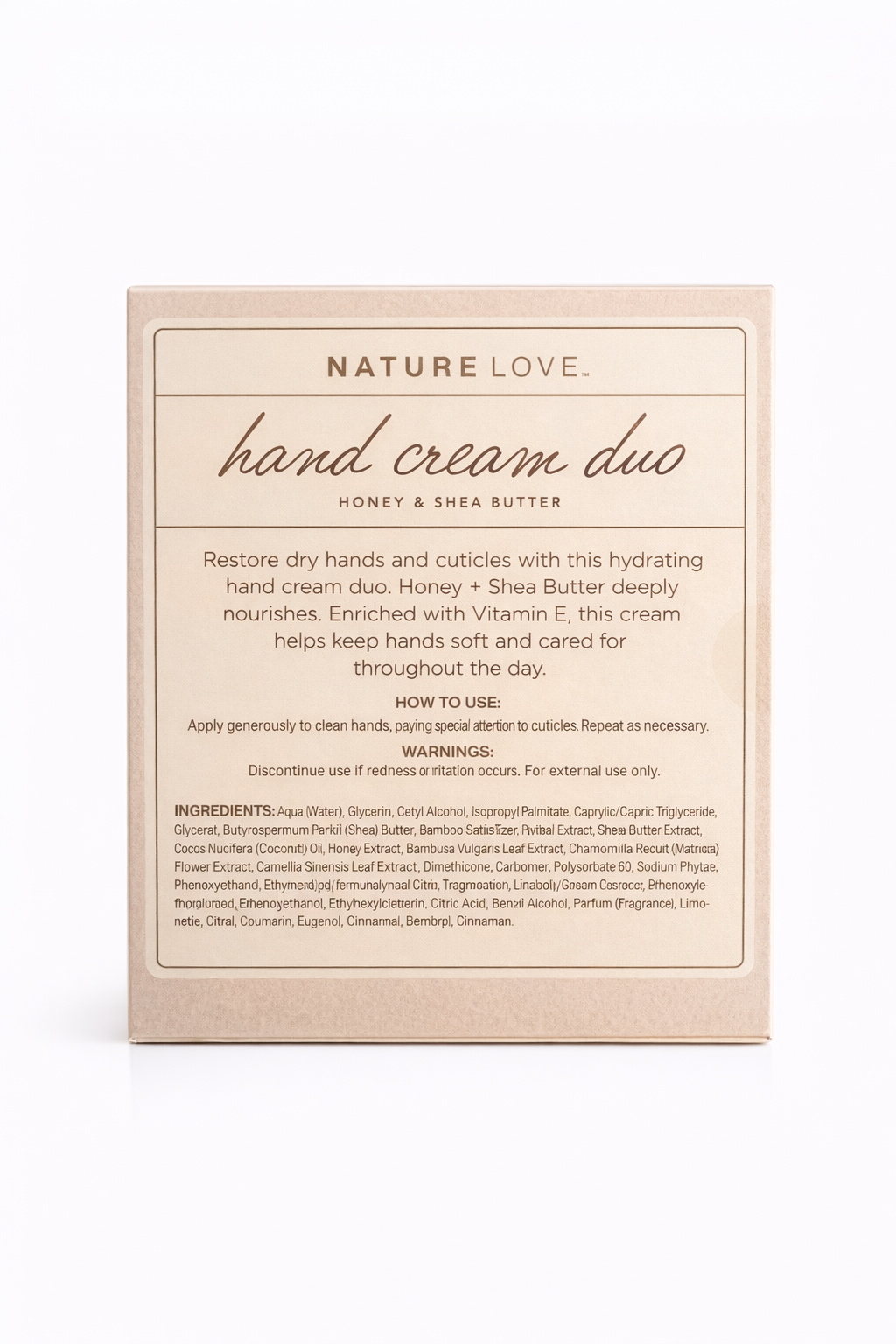 NATURE LOVE - CREMA DE MANOS