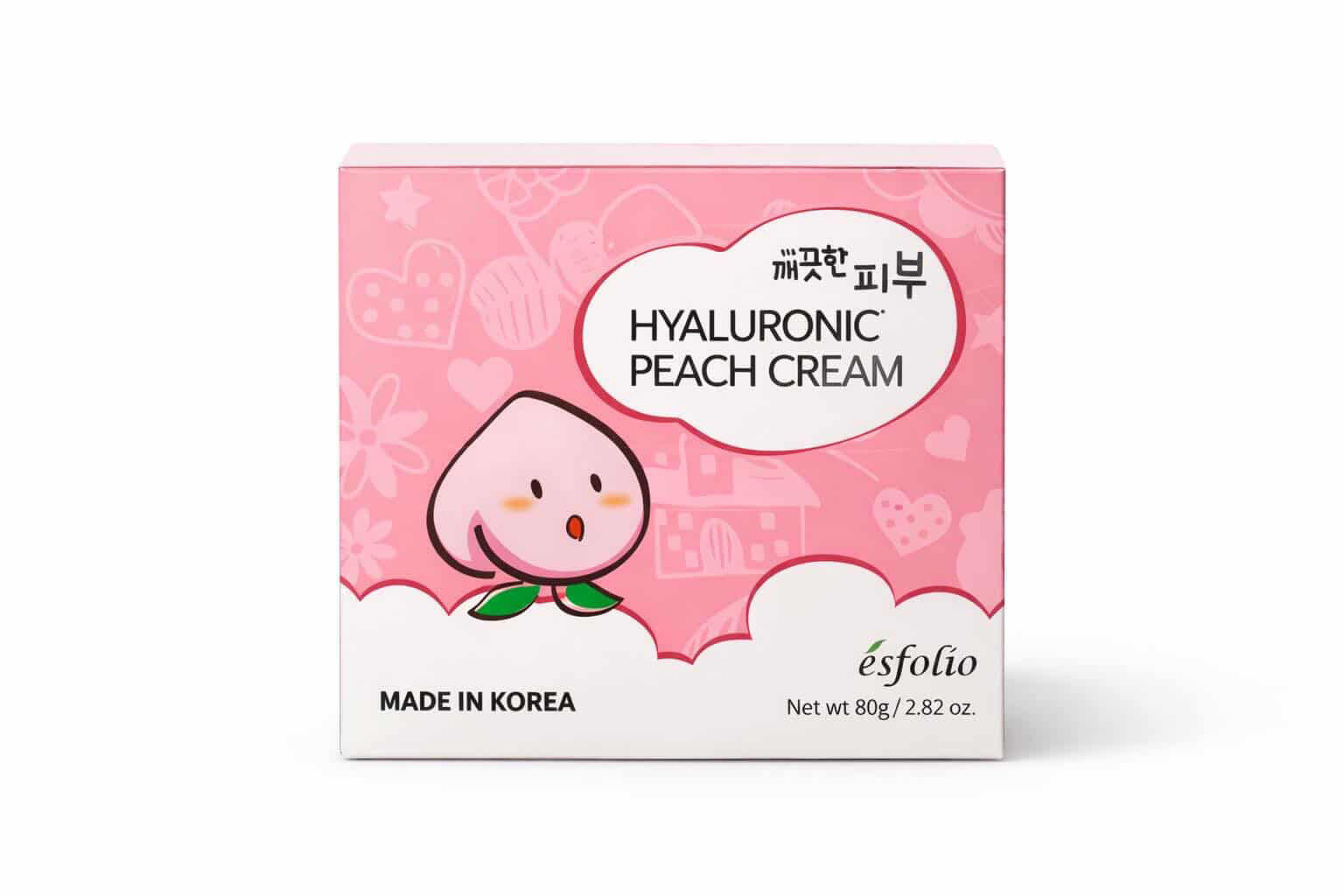 ÉSFOLIO-HYALURONIC PEACH CREAM (PIEL BRILLOSA Y RESTAURADA)🍑