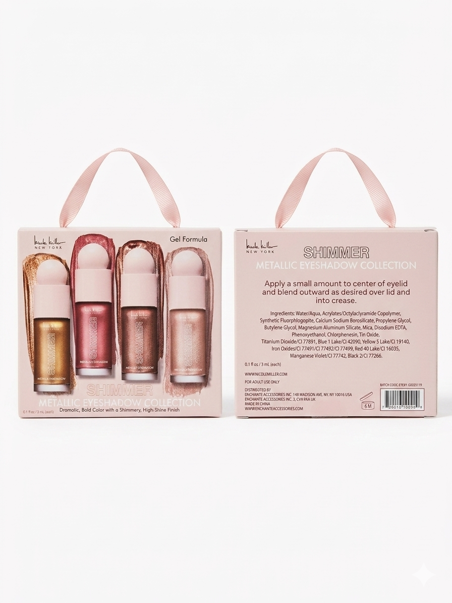 NICOLE MILLER NEW YORK - COLECCIÓN DE SOMBRAS METÁLICAS LÍQUIDAS PARA LOS OJOS