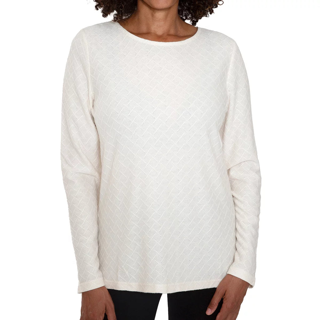 MARIO SERRANI - BLUSA DE MANGA LARGA TEXTURIZADA