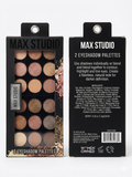 MAX STUDIO - PALETA DE SOMBRAS PARA LOS OJOS (SET DE DOS PALETAS INDIVIDUALES)