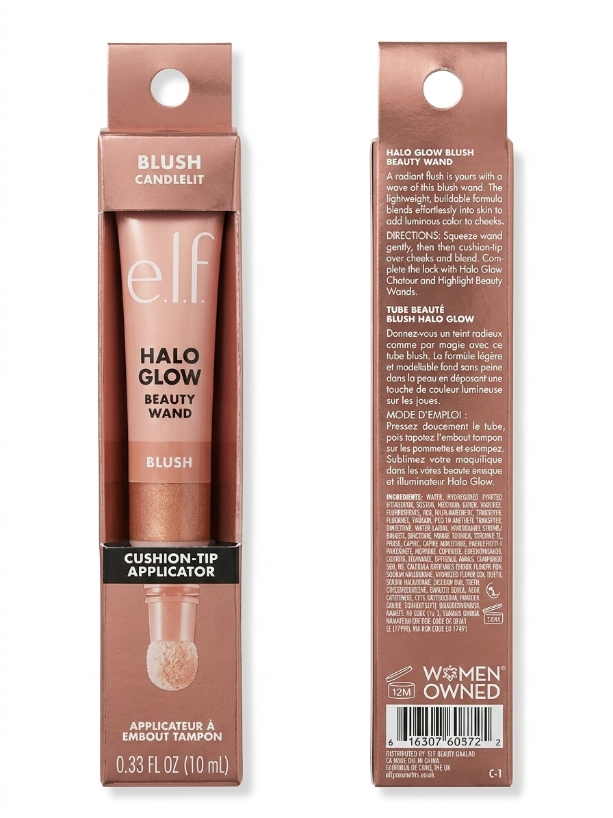 E.L.F COSMETICS - RUBOR E ILUMINADOR (COLOR:CANDLELIT)