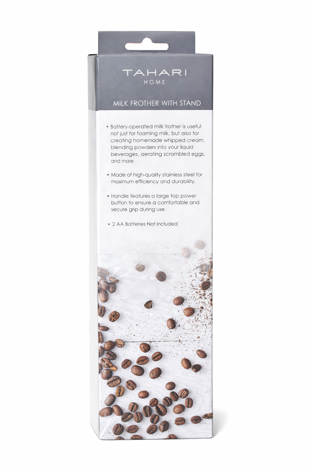 TAHARI-BATIDOR MANUAL ELÉCTRICO PLATEADO