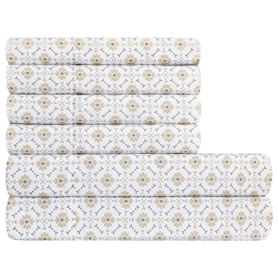 SOUTH POINT HOME FASHIONS - JUEGO DE SÁBANAS DE MICROFIBRA DE 6 PIEZAS