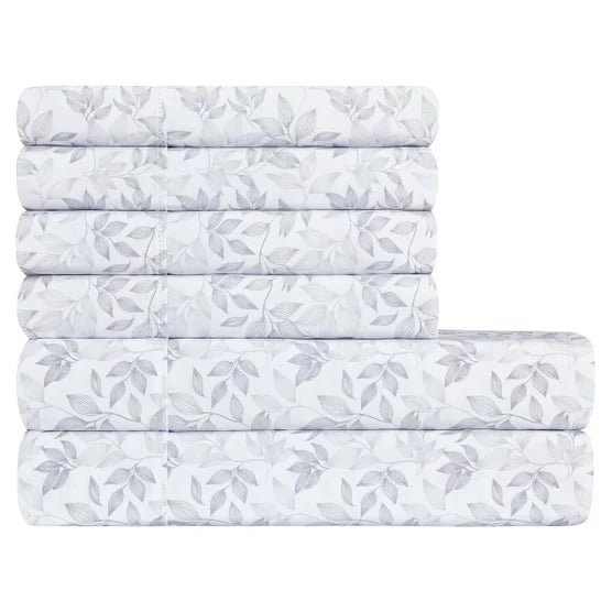 SOUTH POINT HOME FASHIONS - JUEGO DE SÁBANAS DE MICROFIBRA DE 6 PIEZAS