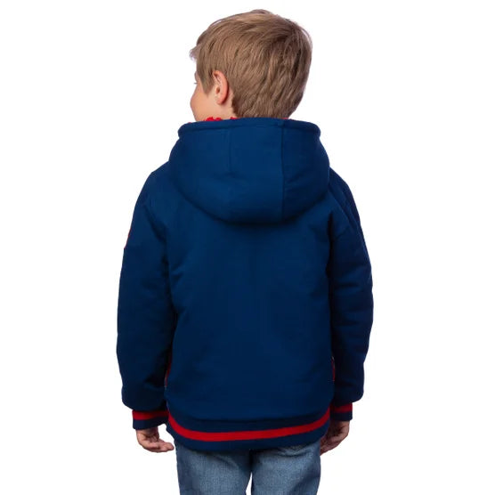 SPIDERMAN - SUDADERA CON GORRO DE PELUCHE PARA NIÑO