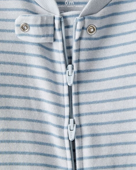 CARTER’S BABY - PIJAMA PARA DORMIR Y JUGAR 100% ALGODÓN  CON DISEÑO DE FOCA (1 PIEZA PARA BEBÉ NIÑO:COLOR AZUL)
