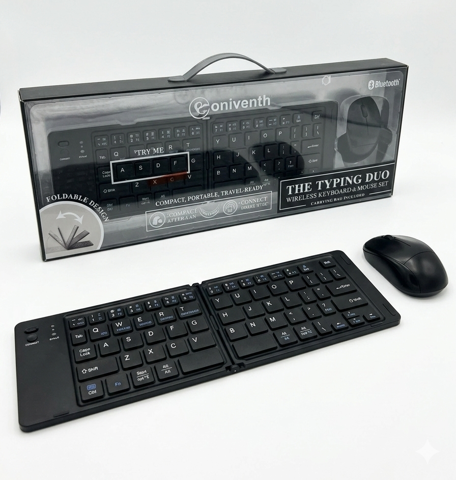 THE TYPING DUO - TECLADO Y MOUSE PORTÁTIL