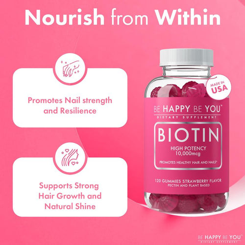 BE HAPPY BE YOU - VITAMINA EN GOMITAS DE BIOTINA