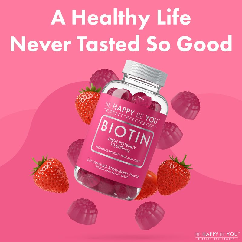 BE HAPPY BE YOU - VITAMINA EN GOMITAS DE BIOTINA