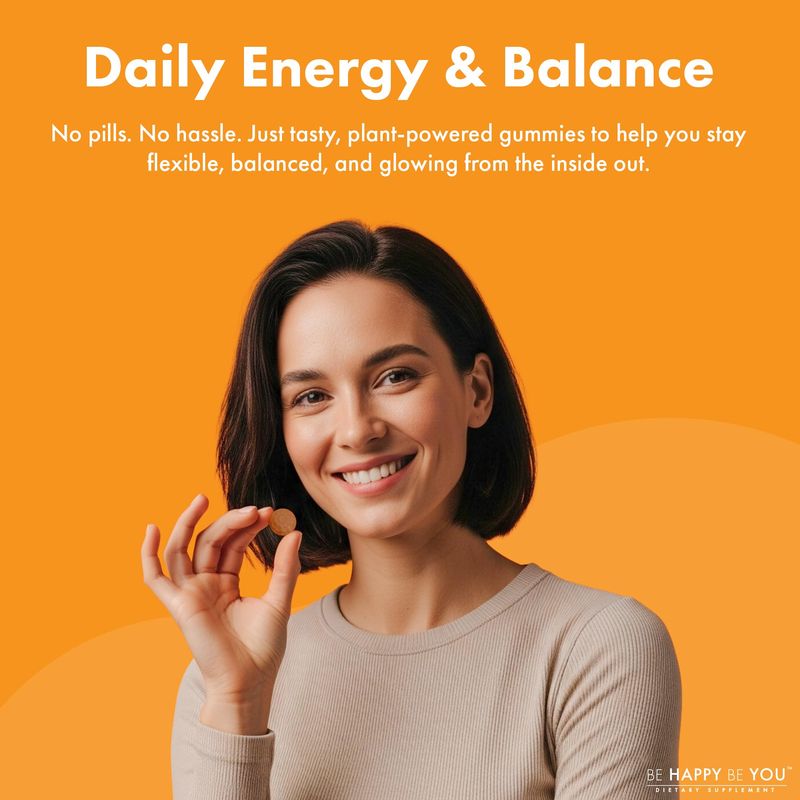 BE HAPPY BE YOU - VITAMINAS EN GOMITAS DE CÚRCUMA Y JENGIBRE