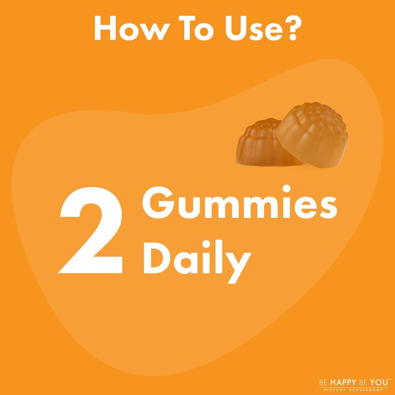 BE HAPPY BE YOU - VITAMINAS EN GOMITAS DE CÚRCUMA Y JENGIBRE