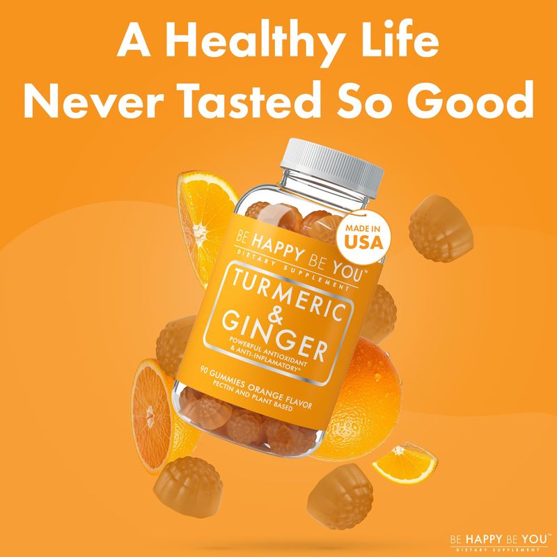 BE HAPPY BE YOU - VITAMINAS EN GOMITAS DE CÚRCUMA Y JENGIBRE