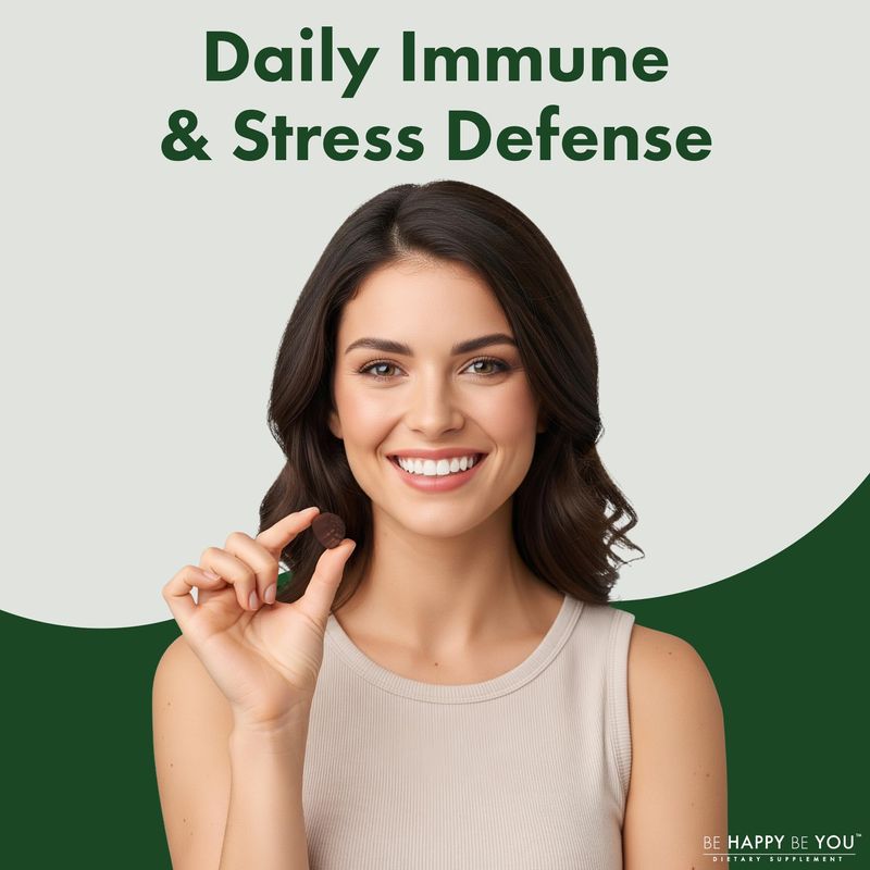 Be Happy Be You Organic Mushroom Sea Moss Gummies – Lion’s Mane, Reishi, Chaga, Cordyceps, Coriolus & Irish Moss – Cognitive & Immune Support – Vegan, Gelatin-Free, Pectin-Based – Watermelon – 90 Ct